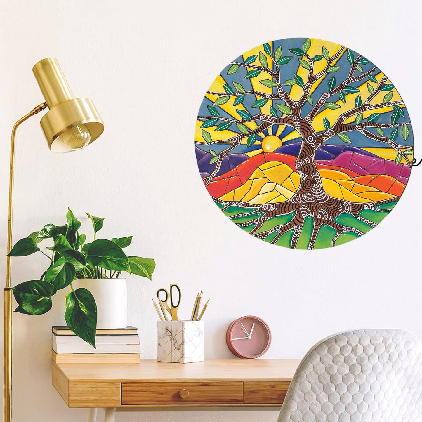 Life of Colour Mosaic Painting Kit - Tree of Life with Acrylic markers