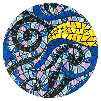 Life of Colour Mosaic Painting Kit - The Wave with Acrylic markers