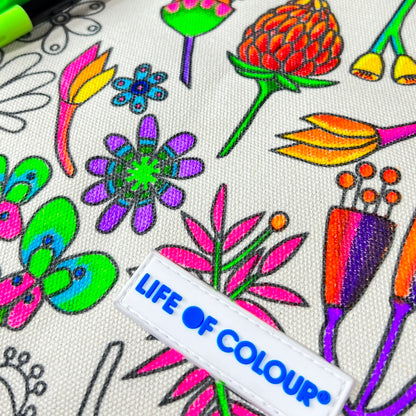 DIY Doodle Bag - Wildflower design