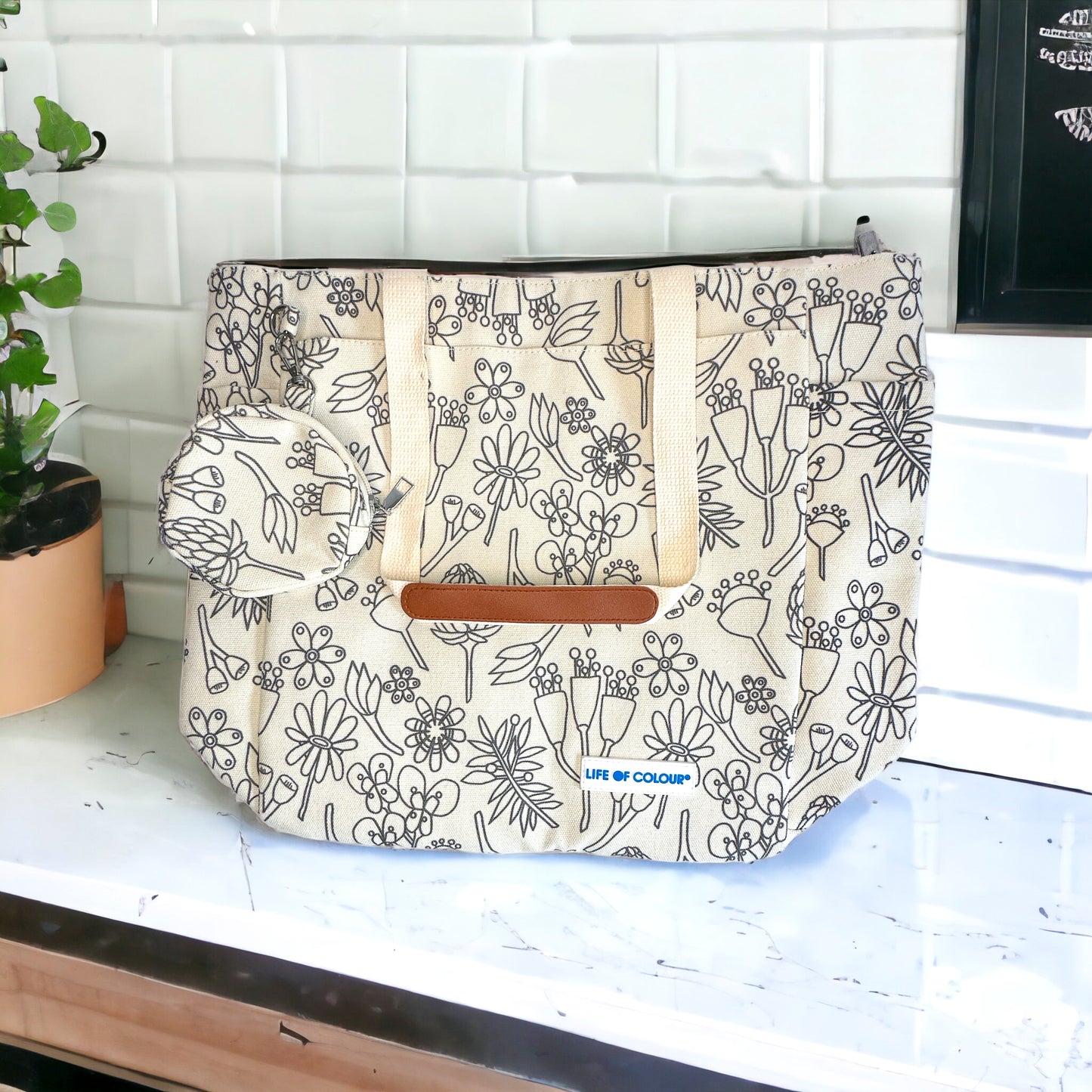 DIY Doodle Bag - Wildflower design