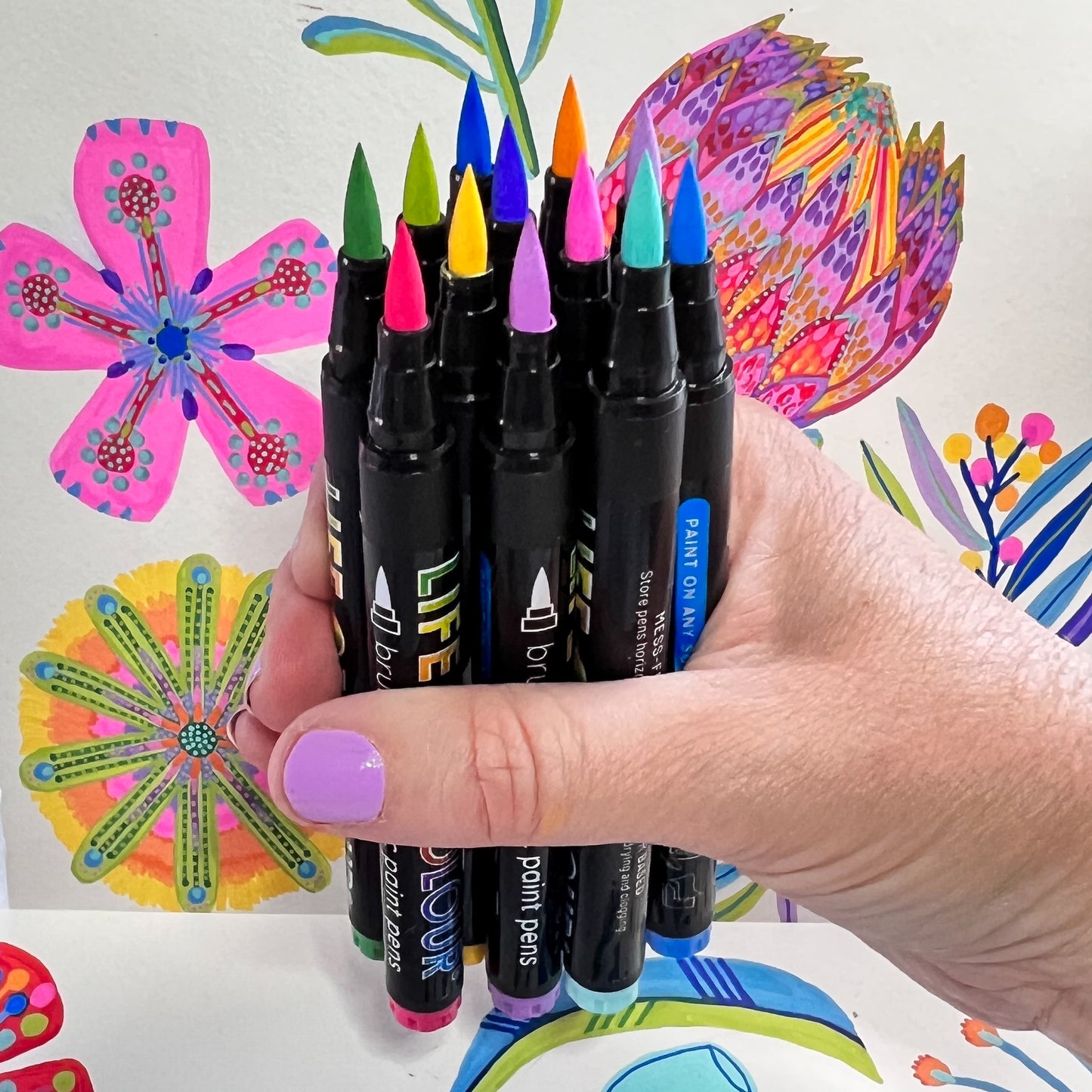 Brush Tip Acrylic Paint Pen Bundle