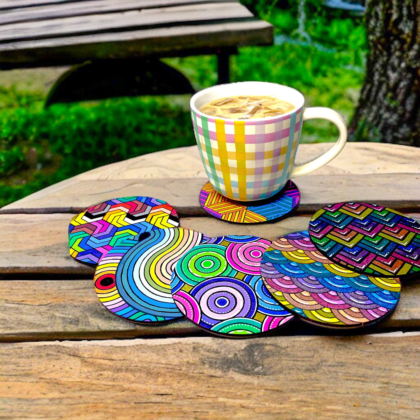 Life of Colour Zendoodle Coaster Kit - Set of 6