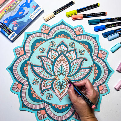 Life of Colour 3D Mandala - Aurora Lotus