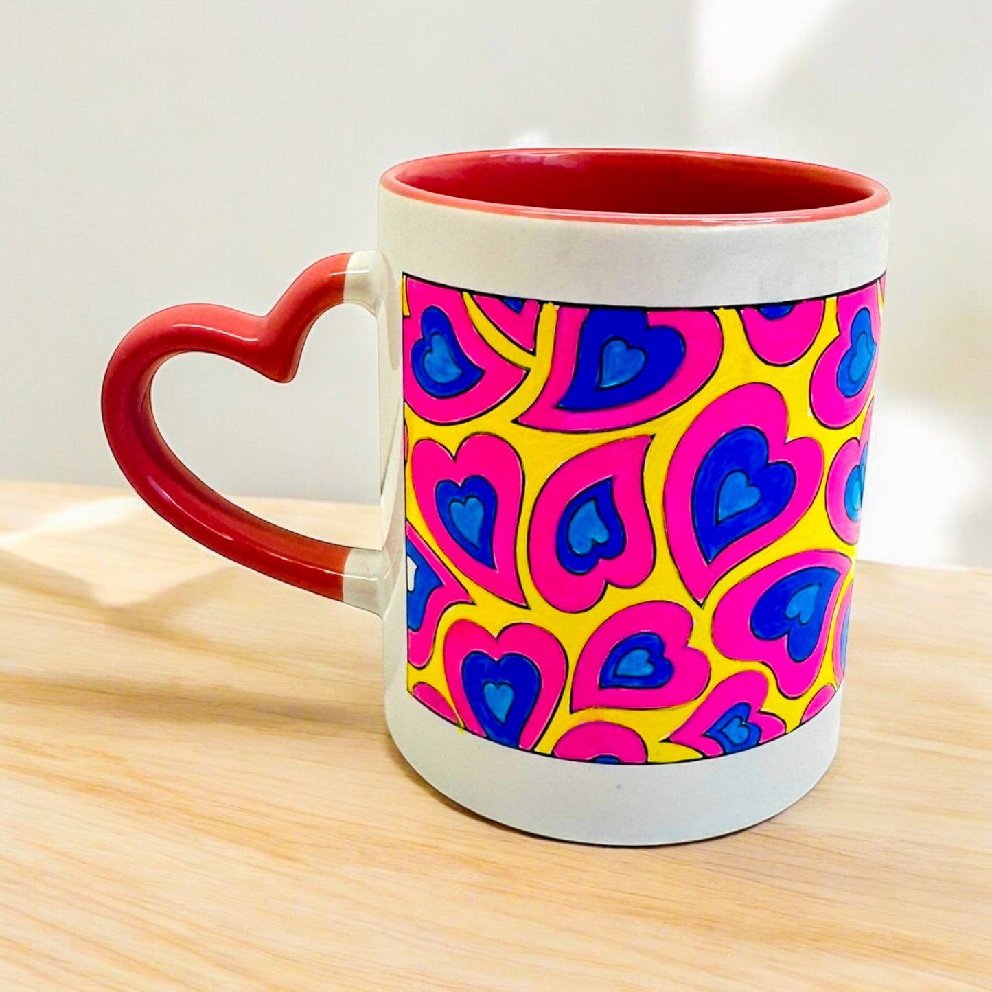 "Cup of Love" DIY Mug Painting Kit - Curvy Hearts Design