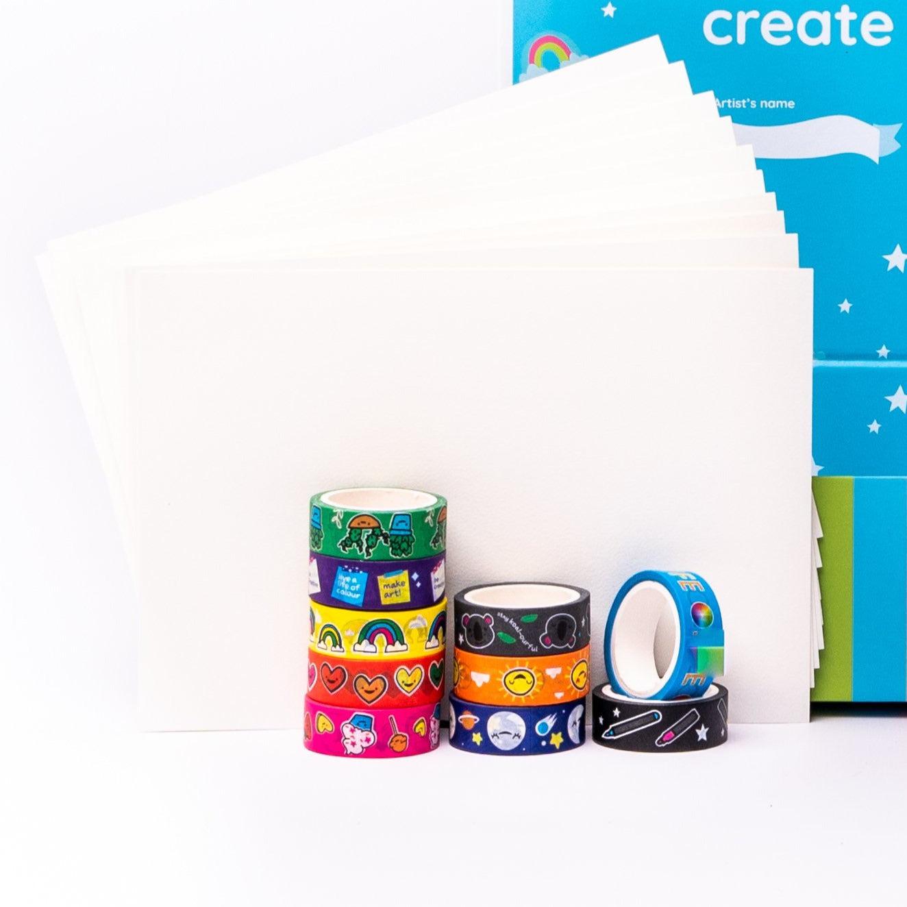 Doodle Washi Tape - Roll of 10