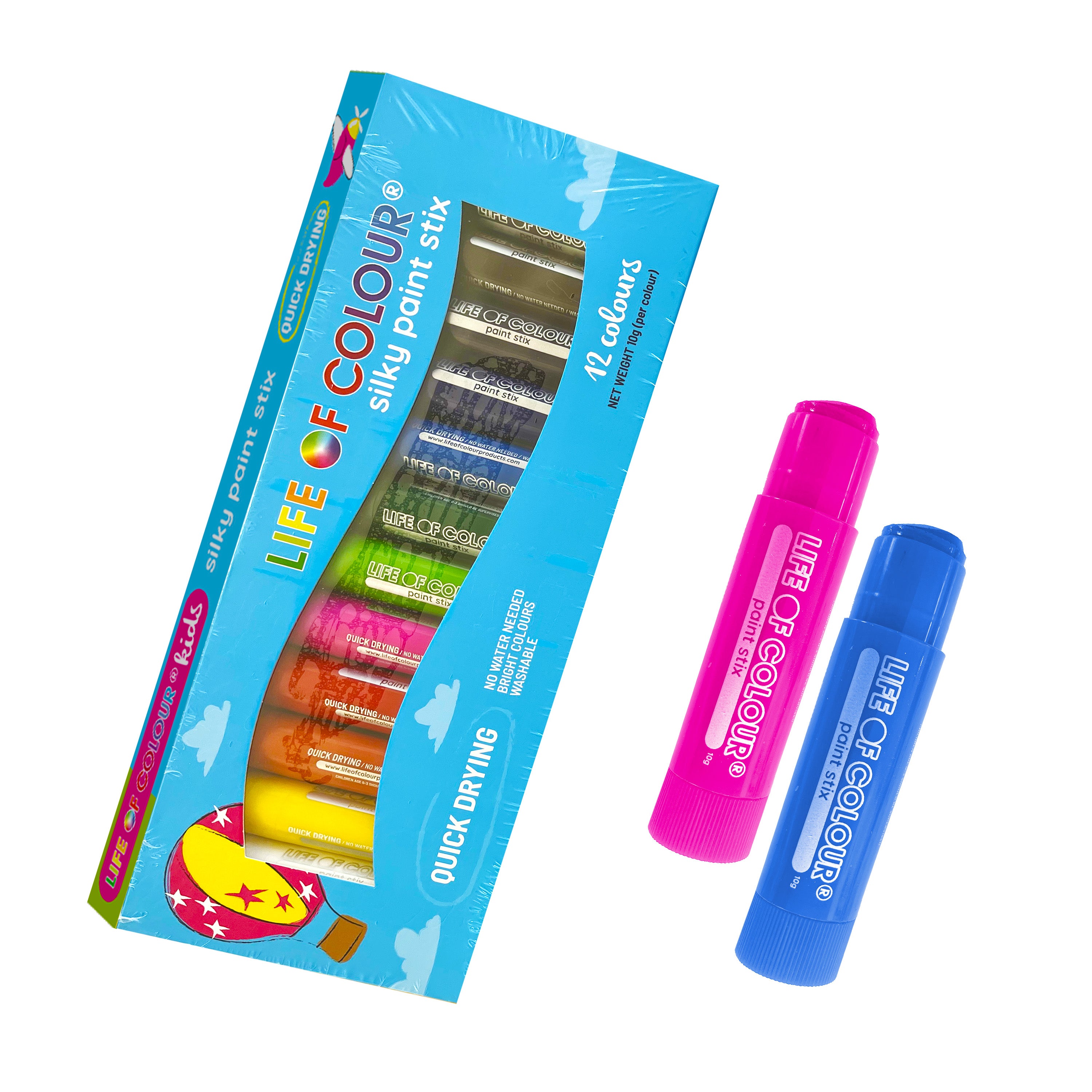 Classic Colours Silky Paint Stix - Set of 12