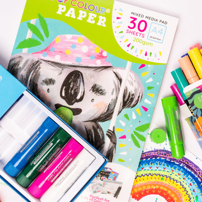 Mixed Media Paper Bundle: A4 pad + A5 cards